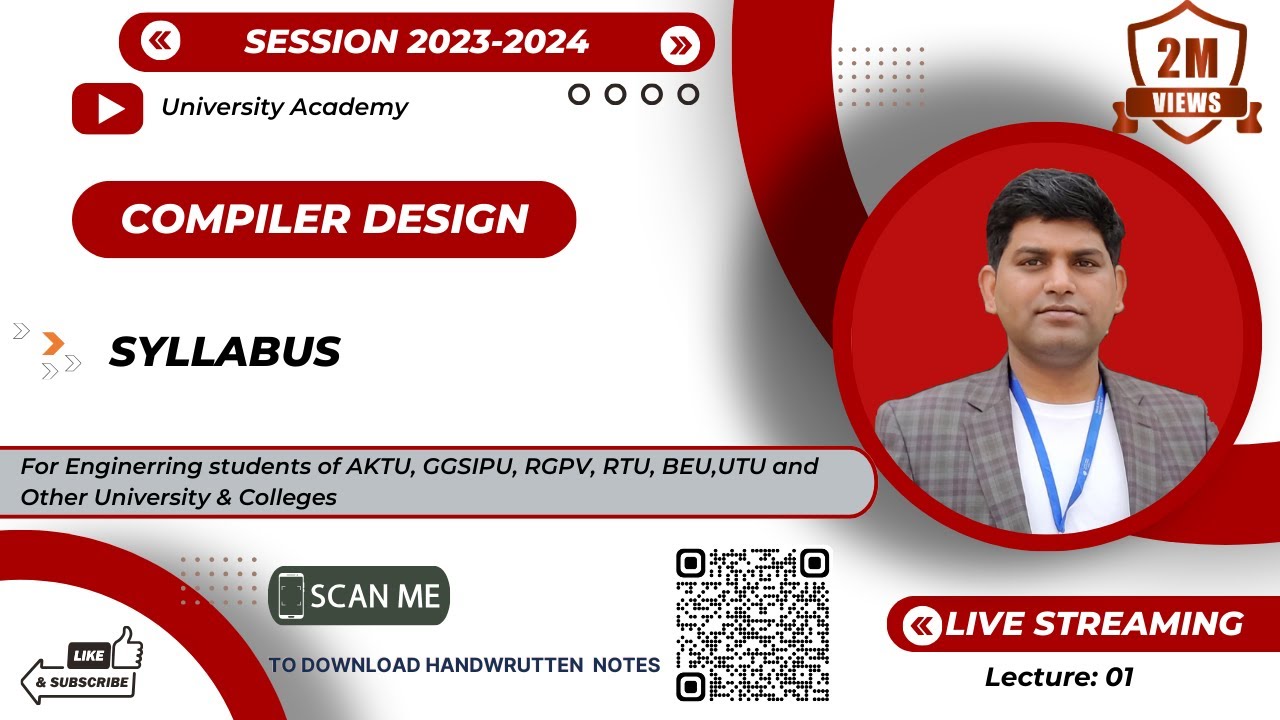 CD1: Compiler Design | Syllabus Discussion | Compiler Design Tutorial ...