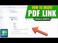 How to Insert PDF Link in Google Sheets