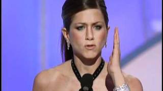 Jennifer Aniston Wins Best Actress TV Series Musical Or Comedy - Golden Globes 2003