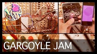 Gargoyle Delay Noise Jam (w/ EHX SuperEgo, iOS Budda Machine \u0026 Bastl Rumburak Modular Synth) #TTNM