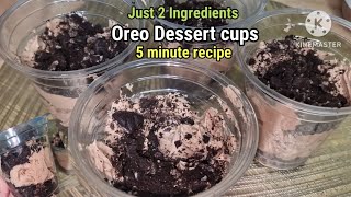 Oreo Dessert Recipe | Oreo Dessert Cups NO BAKE Dessert#chocolate #oreo #nobakedessert