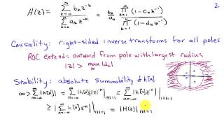 Stability and Causality of LTI Systems Described by Difference Equations