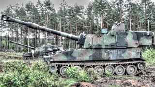 Paladin Self-Propelled Howitzer In Action