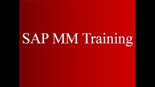 SAP ECC MM Training - Procurement of Consumable Materials (Video 6) | SAP MM Material Management