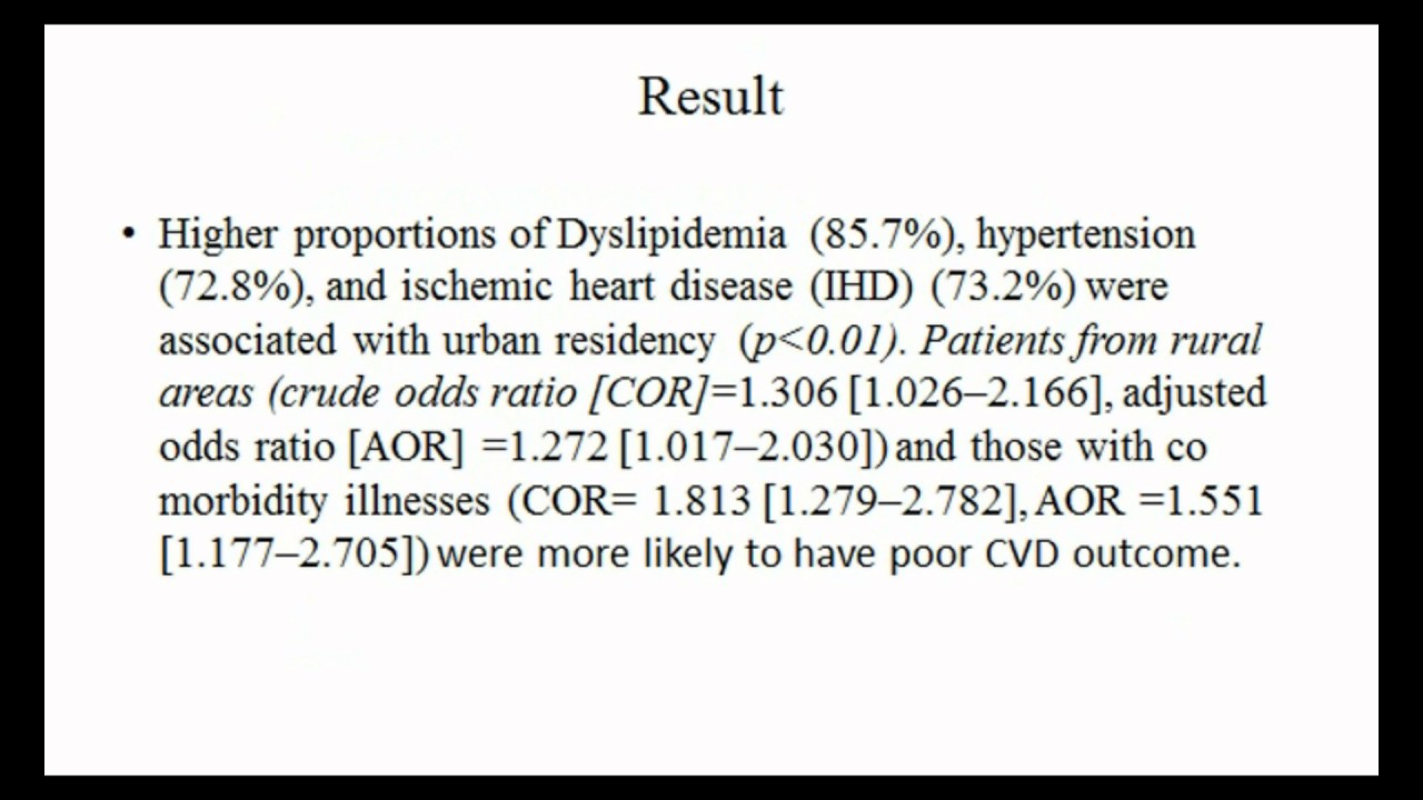 The Changing Trend Of Cardiovascular Disease In Ethiopia - Video ...