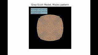 Gray Scott Model - Maze Pattern
