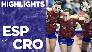 Spain vs Croatia | Highlights | Women's EHF EURO 2018
