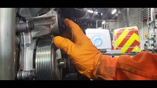 how to replace water pump Mercedes-Benz engine street lite bus 139