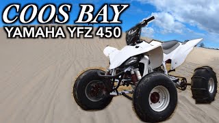 COOS BAY OREGON DUNES Jumping a Yamaha YFZ 450 / Raptor 660 / Suzuki LTR 450 / Trail Riding