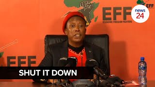 WATCH | Julius Malema gives Minister Angie Motshekga 7 days to close schools