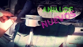 Como anillar un piston y como meterlo al cilindro! | Luis Her