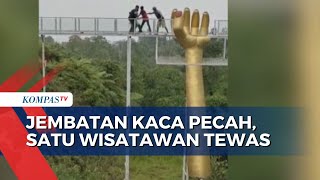 Jembatan Kaca Setinggi 15 Meter di Banyumas Pecah, Dua Wisatawan Jatuh, Satu Tewas