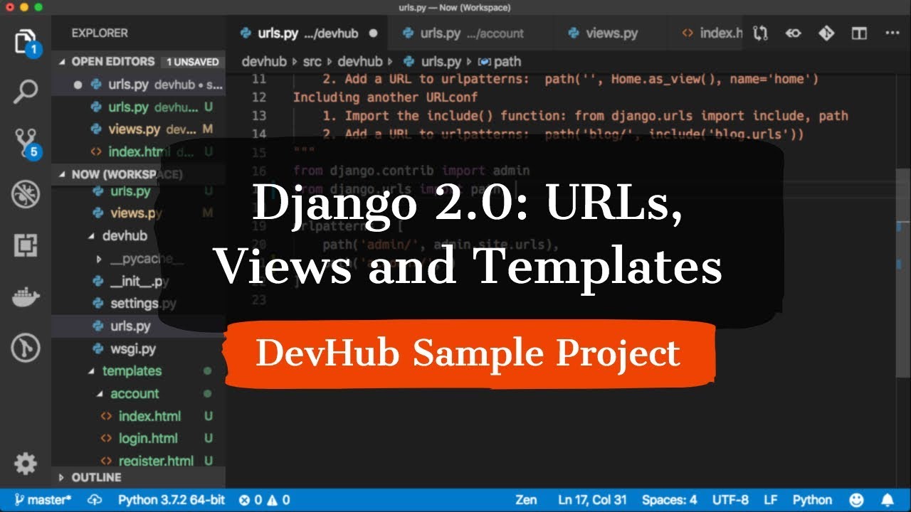 Как загрузить django проект на github