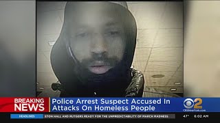 Suspect in arrested in string of homeless attacks