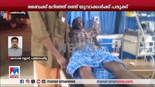 കാട്ടാനയെ കണ്ട് ഭയന്ന് ബൈക്ക് നിയന്ത്രണം തെറ്റി; രണ്ട് പേര്‍ക്ക് പരുക്ക്|Pathanamthitta