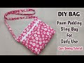 DIY Sling Bags for Daily Use | Shoulder bag making at home | Crossbody bag sewing tutorial | Bags