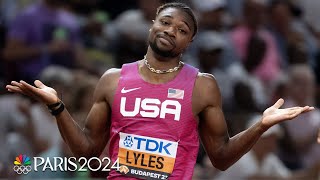 How Noah Lyles shrugged off a scary cart crash to cruise into the 200m final at Worlds | NBC Sports