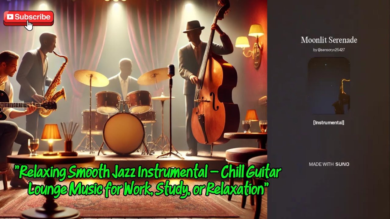 Relaxing Smooth Jazz Instrumental Chill Guitar Lounge Music For Work