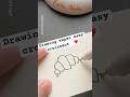 How to draw croissant simple #croissant #easy #drawing