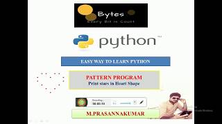 # 8 Simple Python Program | Printing * in heart shapes | Pattern Program in Python