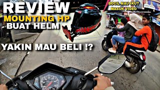 MOUNTING HOLDER HP UNTUK HELM, LIAT VIDEO INI SEBELUM BELI‼️