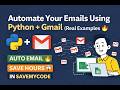 Sending EMAILS with PYTHON: 5 min tutorial (Real Examples) #automation  #education