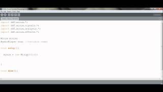 Processing Audio Visual Tutorial1 Adding sound