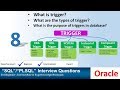 Oracle interview Question : what is trigger in oracle