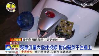 處理事故途中 員警\