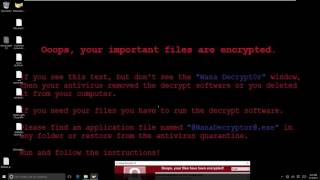 Live demo of Trojan Ransom WannaCrypt WanaCrypt0r 2 0 WannaCry, NHS Ransomware