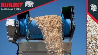 SHREDDING of WOOD WASTE material with STRONG and ROBUST SHREDDER SD60