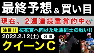 【クイーンカップ2022】最終予想＆買い目について(競馬予想)