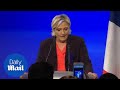 Le Pen thanks her supporters following crushing defeat by Macron - Daily Mail