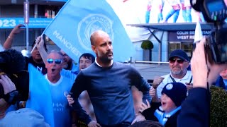 'We're going to have IT ALL!' | Man City fans celebrate league win at Etihad with treble in sight
