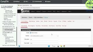 Testout Network+ 11.1.9 Lab Implement Intrusion Prevention