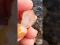 found natural quartz crystal in river part 412 gemstone