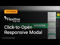 Click to Open Responsive Modal - Flexitive Tutorial