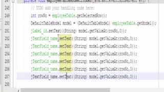 JFrame Update database data