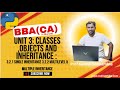 Python for BBA(CA) | Unit 3.2 - Inheritance in Python (Single, Multilevel, Multiple) | TYBBA(CA)