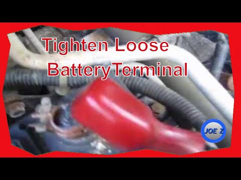 How To Tighten A Loose Battery Terminal Using A Cooper Pipe - YouTube