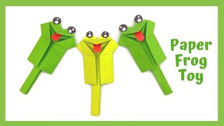 How to make a paper frog🐸| craft paper things ideas | #shorts