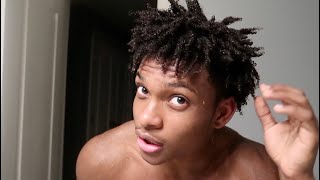 HOW TO GET FREEFORM DREADS WITH A  BRUSH #dreads #freeformlocs #freeformdreads