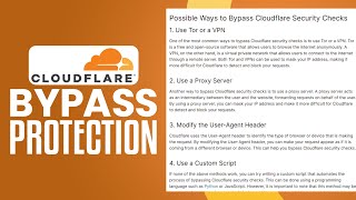 How To Bypass Cloudflare Protection (2025) Easy Tutorial