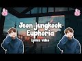 JEON JUNGKOOK BTS - EUPHORIA (LYRICS VIDEO + ROMANIZED)