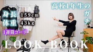 【LOOK BOOK】地雷から系統変わった？高校１年生の一週間コーデ！髪型もボブになって／秋で衣替え／身長・体重晒してリアルなJK１のフッション大公開【のえのん】