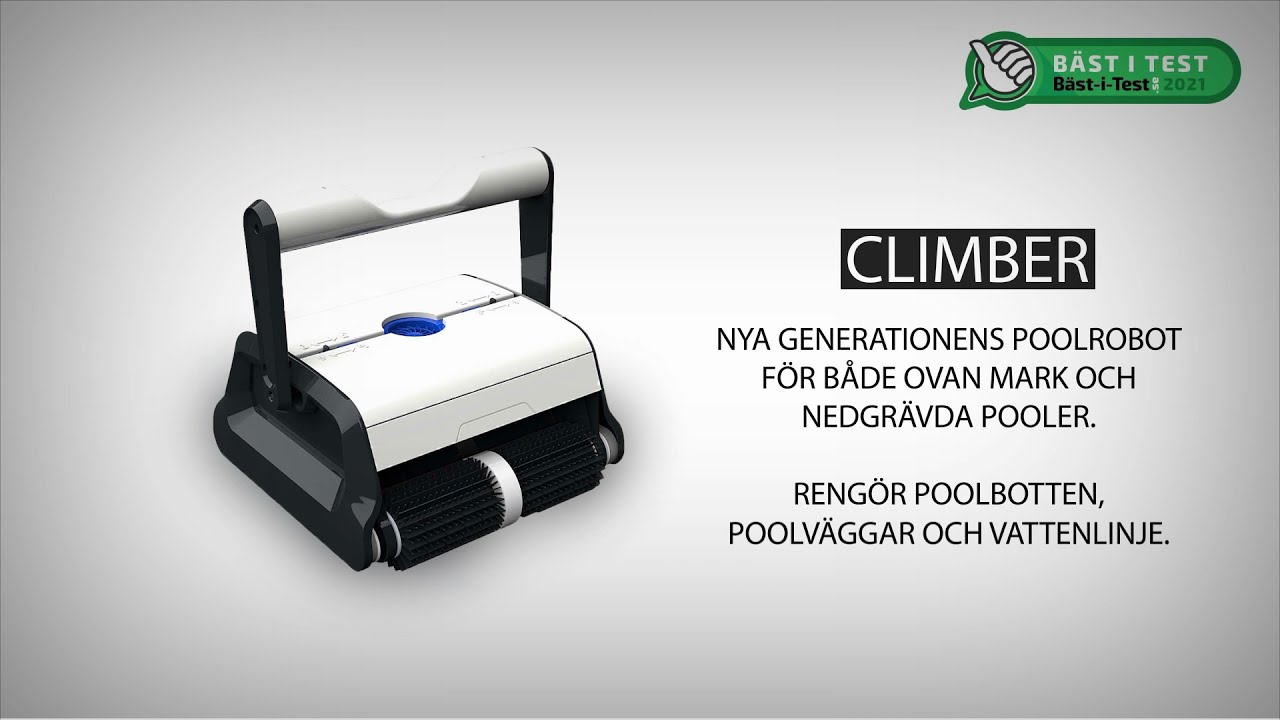 Poolrobot Pooli Climber - Nya Generationens Poolrobot - YouTube