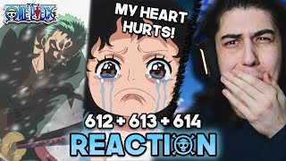 Zoro vs Monet + Mocha makes me CRY! - One Piece | Episodes 612 - 614 Reaction