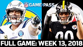Los Angeles Chargers vs. Pittsburgh Steelers Week 13, 2018 FULL GAME