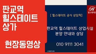 판교 힐스테이트 상가분양(알파돔/판교역/판교현대백화점 직결)