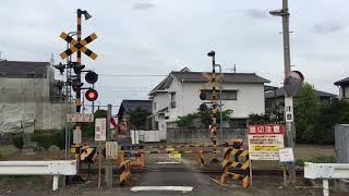 関東鉄道常総線の踏切（三妻ー南石下）茨城県